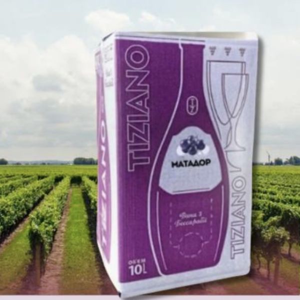 Вино ординарне столове Матадор, червоне, напівсухе 10л. ТМ TIZIANO