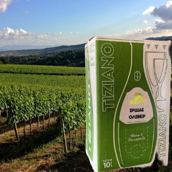 Вино ординарне столове Іршаї Олівер, біле, напівсолодке, 10л. ТМ TIZIANO